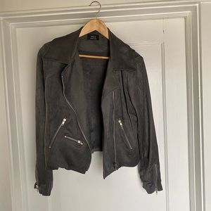 Grey suede “look” Vici jacket, XL